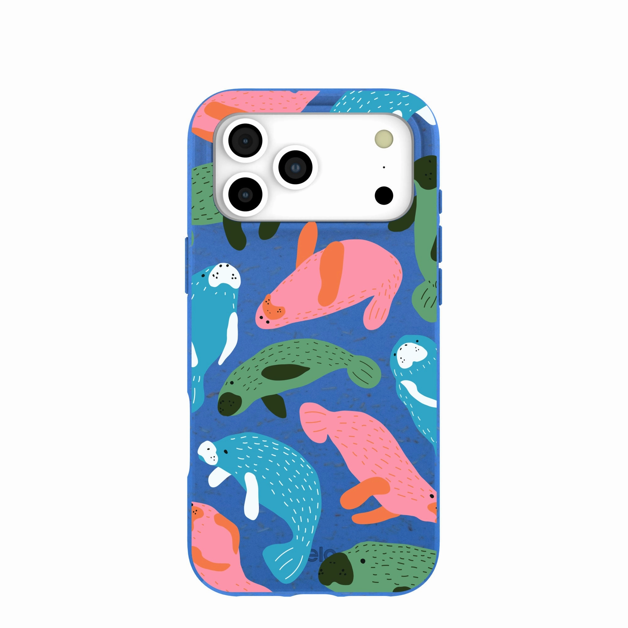 Electric Blue Sea Cows iPhone 17 Pro Max Case Outdoor Adventure Refined Edge