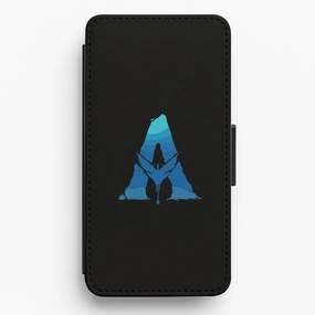 Matte Pattern Layer Alien World Logo Flip / Wallet Phone Case