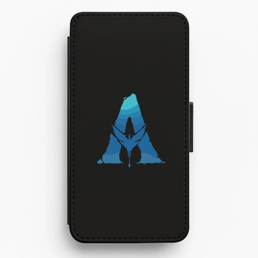 Matte Pattern Layer Alien World Logo Flip / Wallet Phone Case