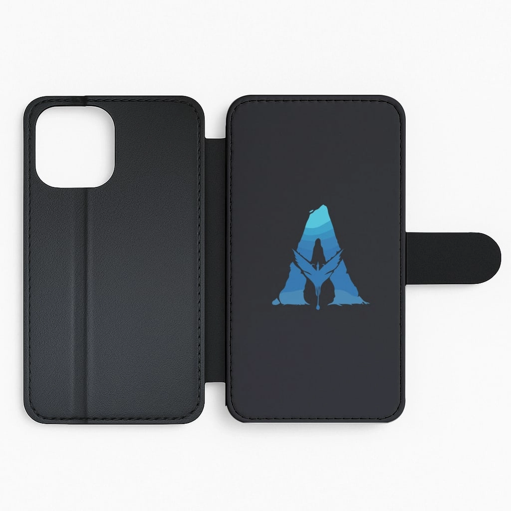 Alien World Logo Flip / Wallet Phone Case Soft Interior Durable Shape