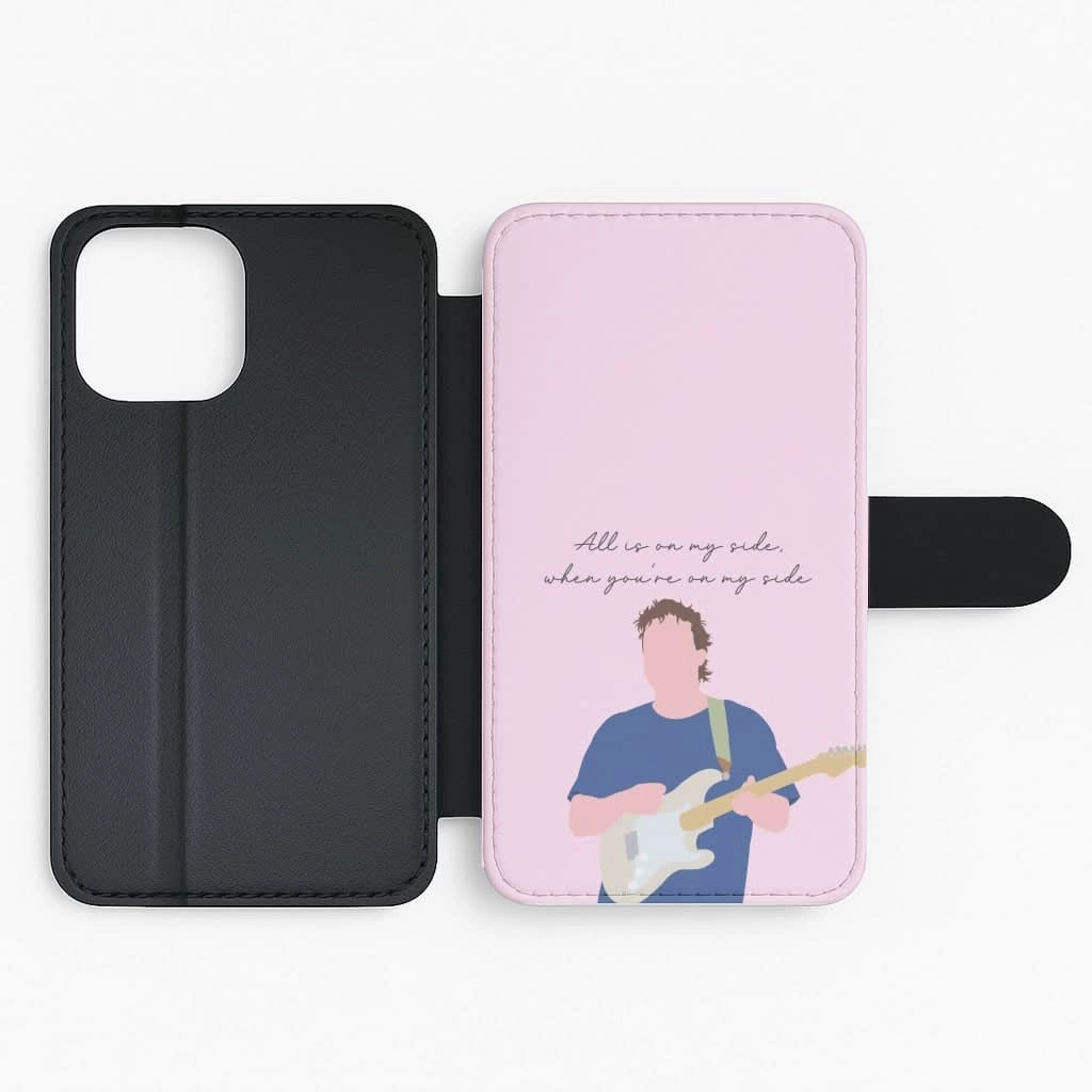 All Is On My Side Pink Flip / Wallet Phone Case Rugged Edge Sleek Feel