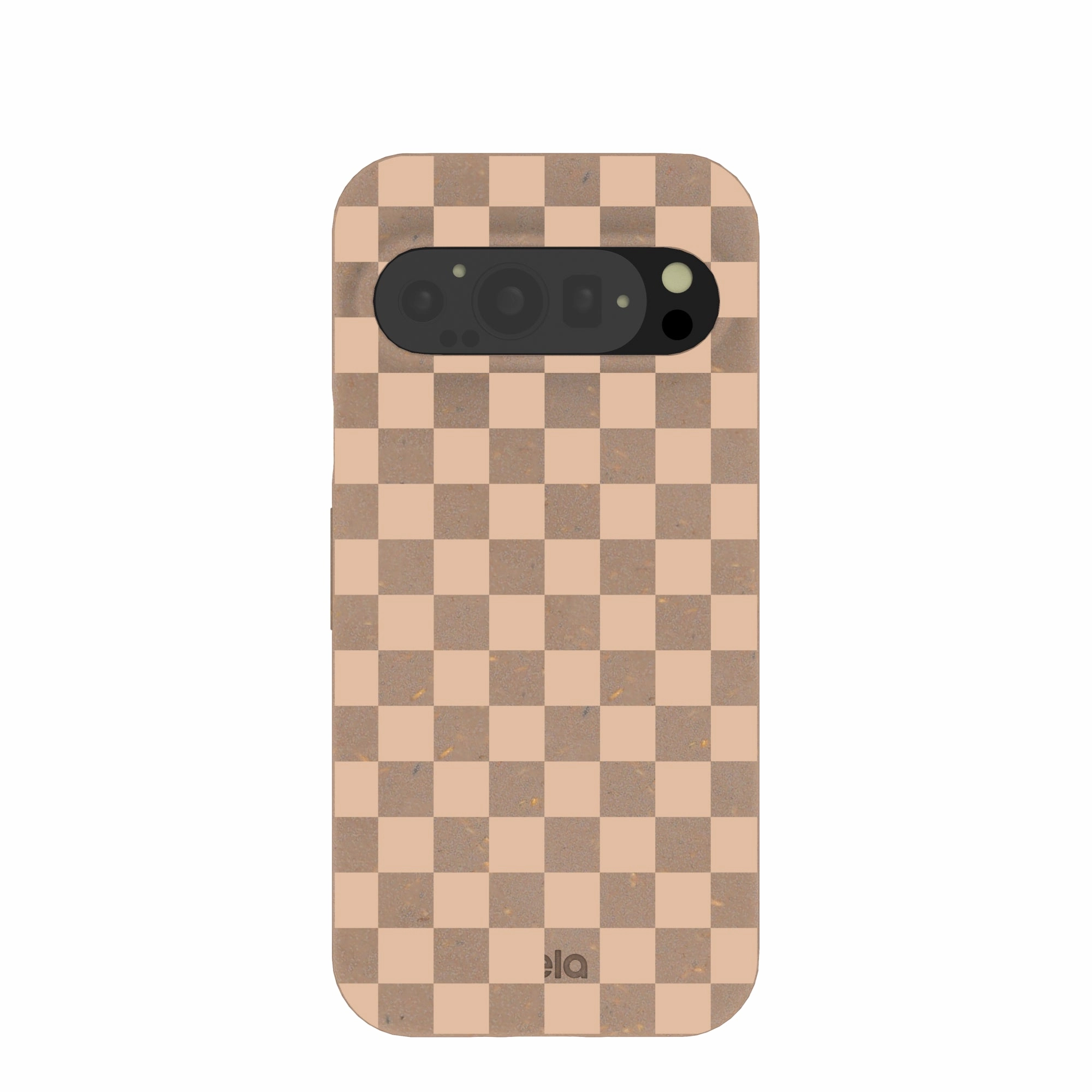 Chocolate Brown Latte Check Google Pixel 9/9 Pro Case Matte Coating