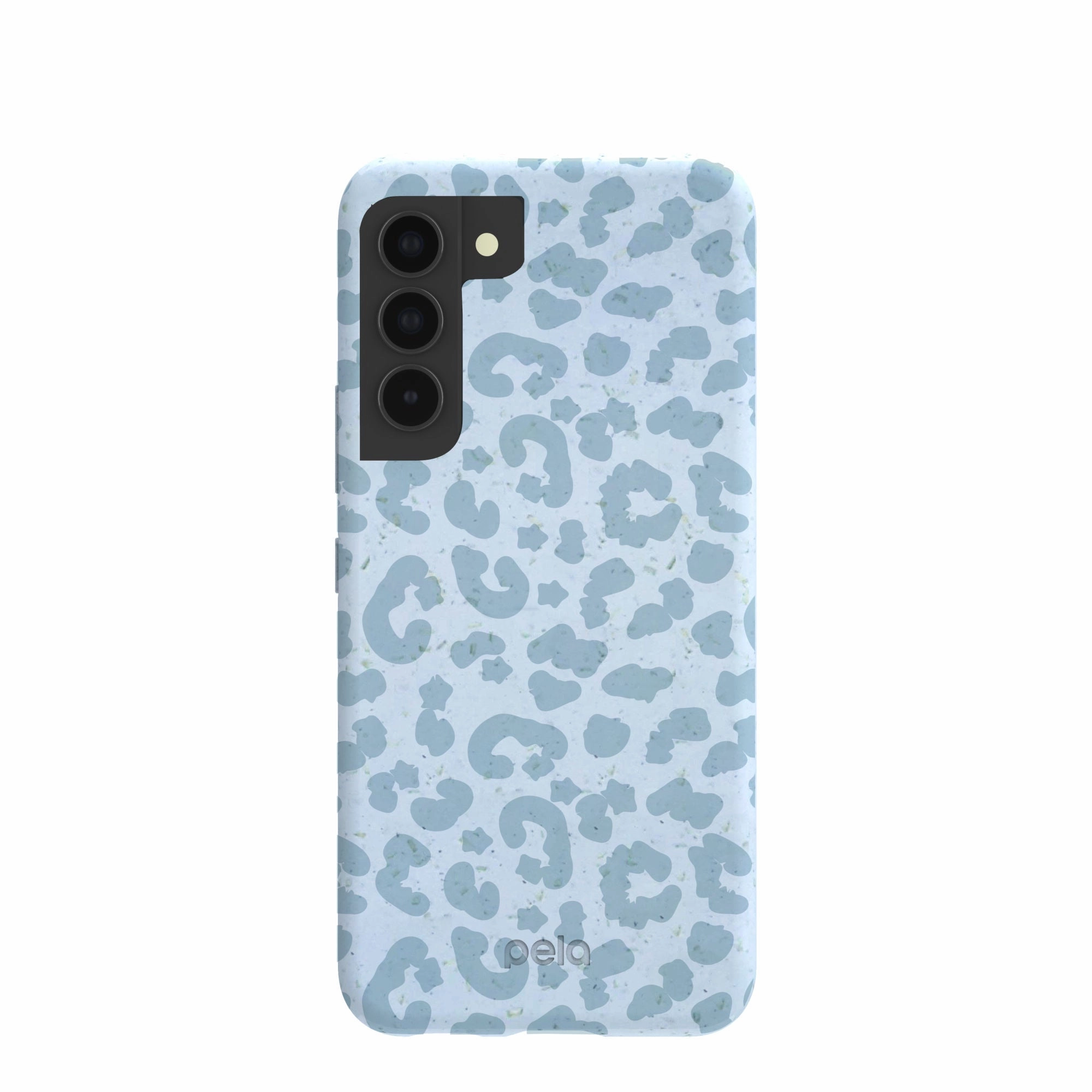Powder Blue Sky Leopard Samsung Galaxy S22 Case Clear Protection