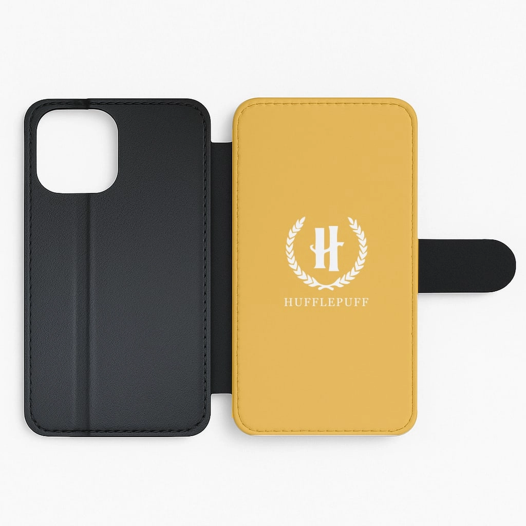 Printed Graphic Protective Touch Hufflepuff Flip / Wallet Phone Case