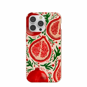 Smooth Pattern Design Casual Texture Seashell Pomegranate Cheer iPhone 14 Pro Max Case