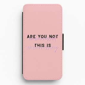 Sleek Detail Are You Not Embarrassed - TikTok Trends Flip / Wallet Phone Case