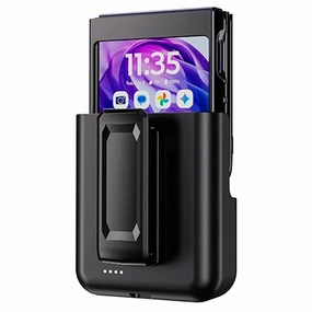 Battery Belt Clip Holster for Motorola Razr 50 / Razr (2024) Shock Cushion Shock Frame