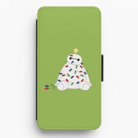 Baymax Christmas Flip / Wallet Phone Case Comfort Pattern Texture Soft Silicone