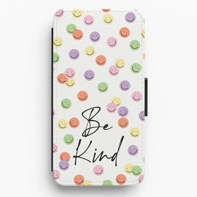Luxury Detail Texture Be Kind  Flip / Wallet Phone Case