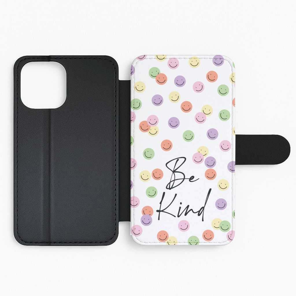 Premium Pattern Design Be Kind  Flip / Wallet Phone Case