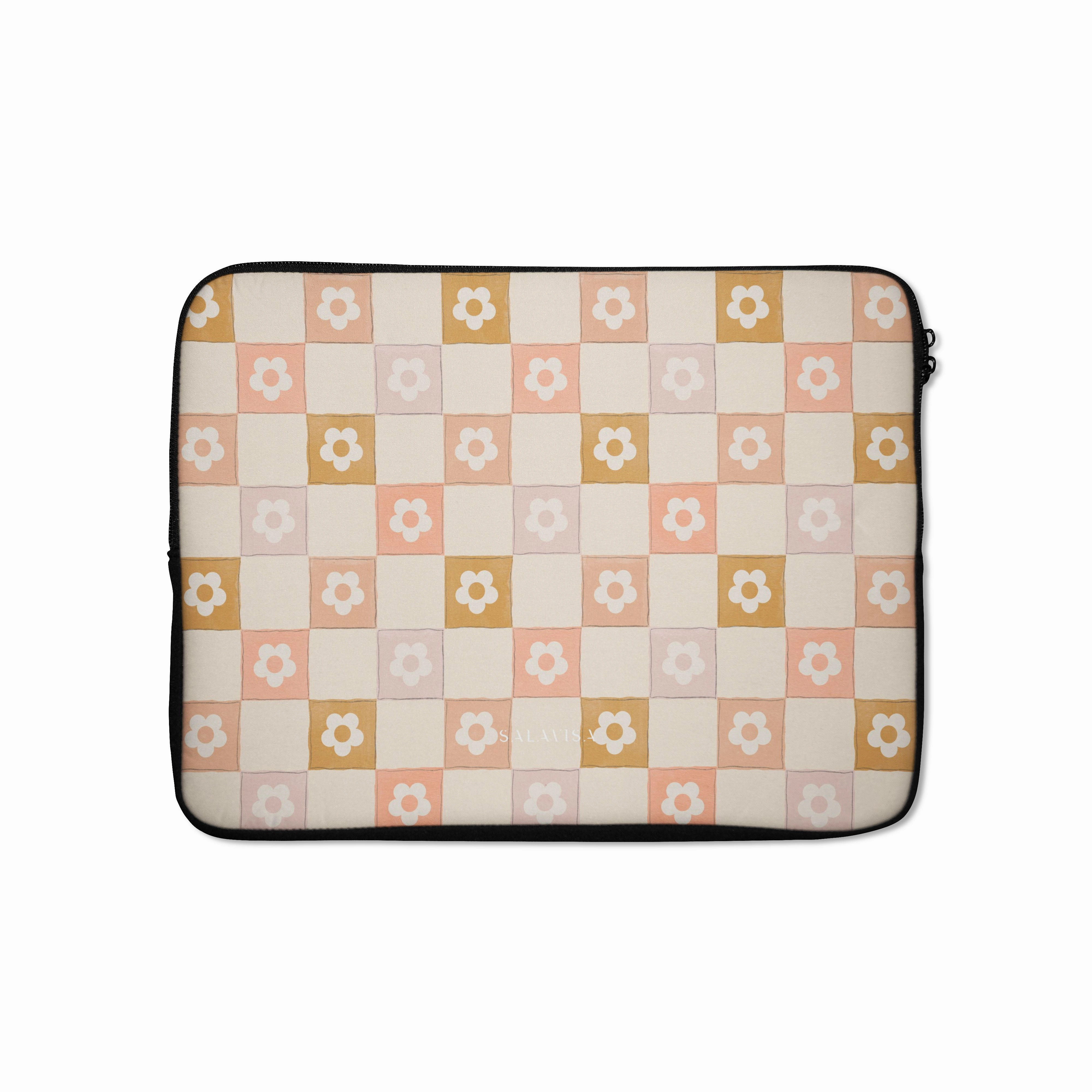 Beige Splendor Laptop Sleeve Fashion Forward Classic Texture
