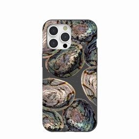 Lightweight Grip Black Abalone Shells iPhone 15 Pro Max Case