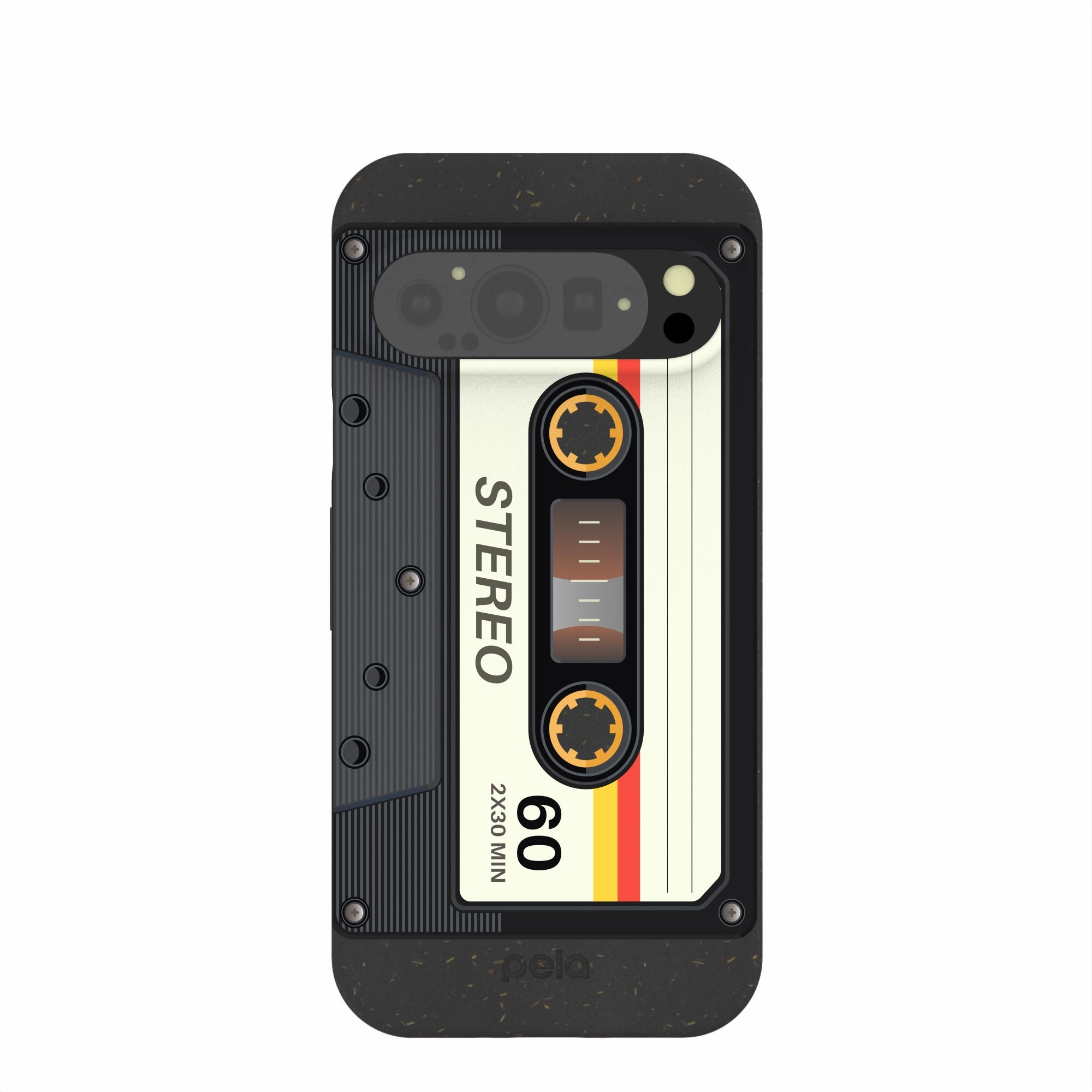 Sleek Texture Black Cassette Google Pixel 9/9 Pro Case