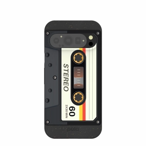 Sleek Texture Black Cassette Google Pixel 9/9 Pro Case