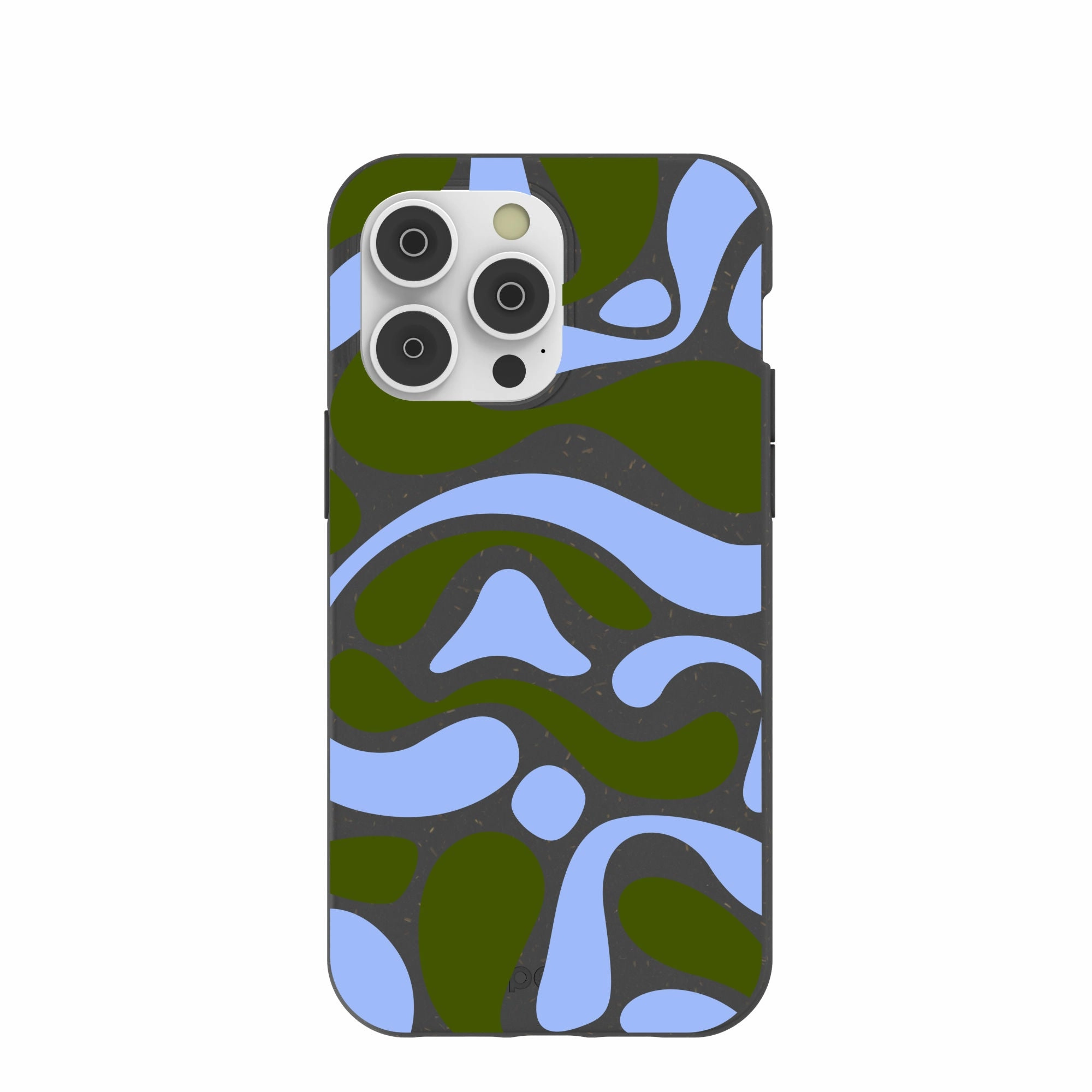 Black Curve and Flow iPhone 14 Pro Max Case Clear Protection