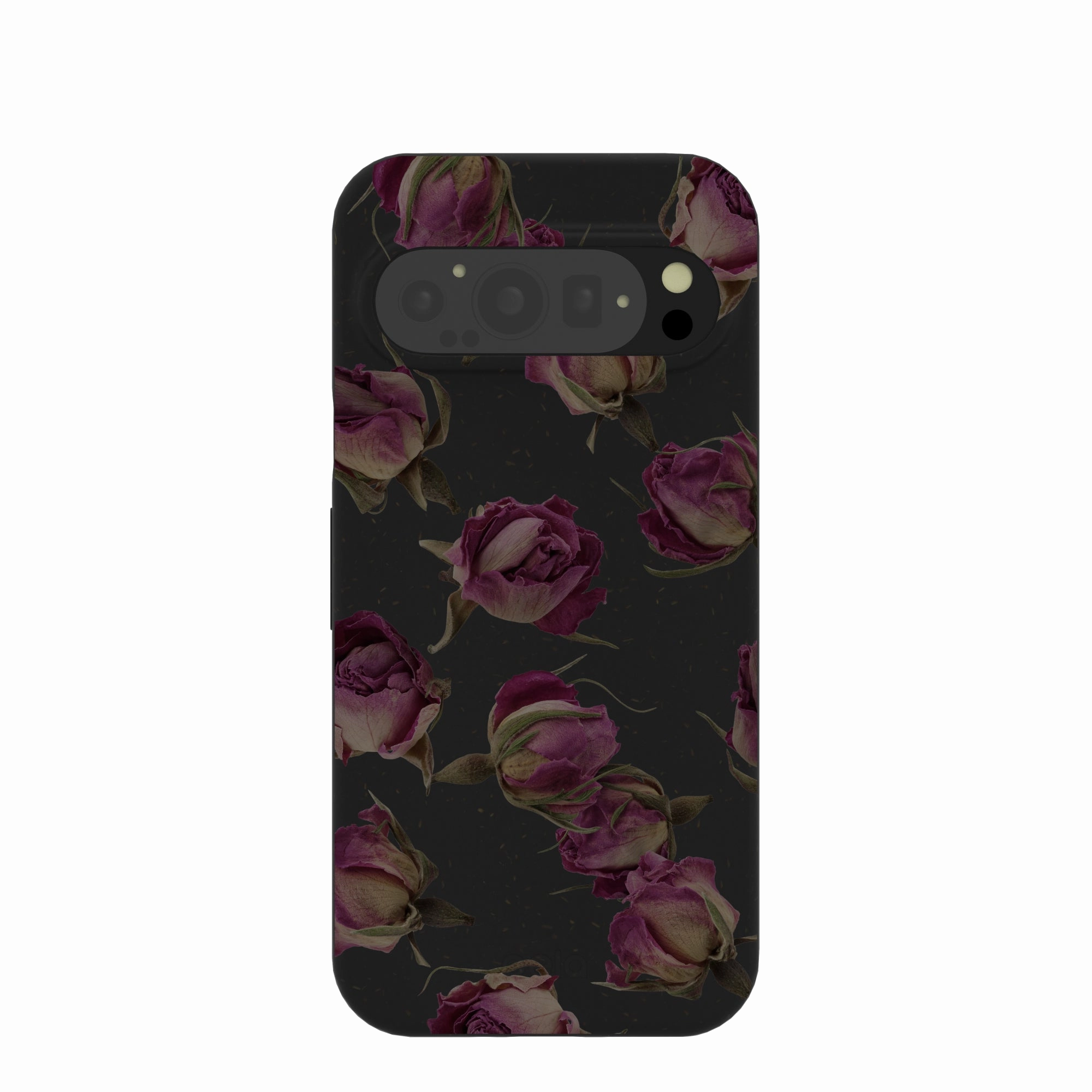 Black Dried Rosebuds Google Pixel 9/9 Pro Case Lightweight Build Quality
