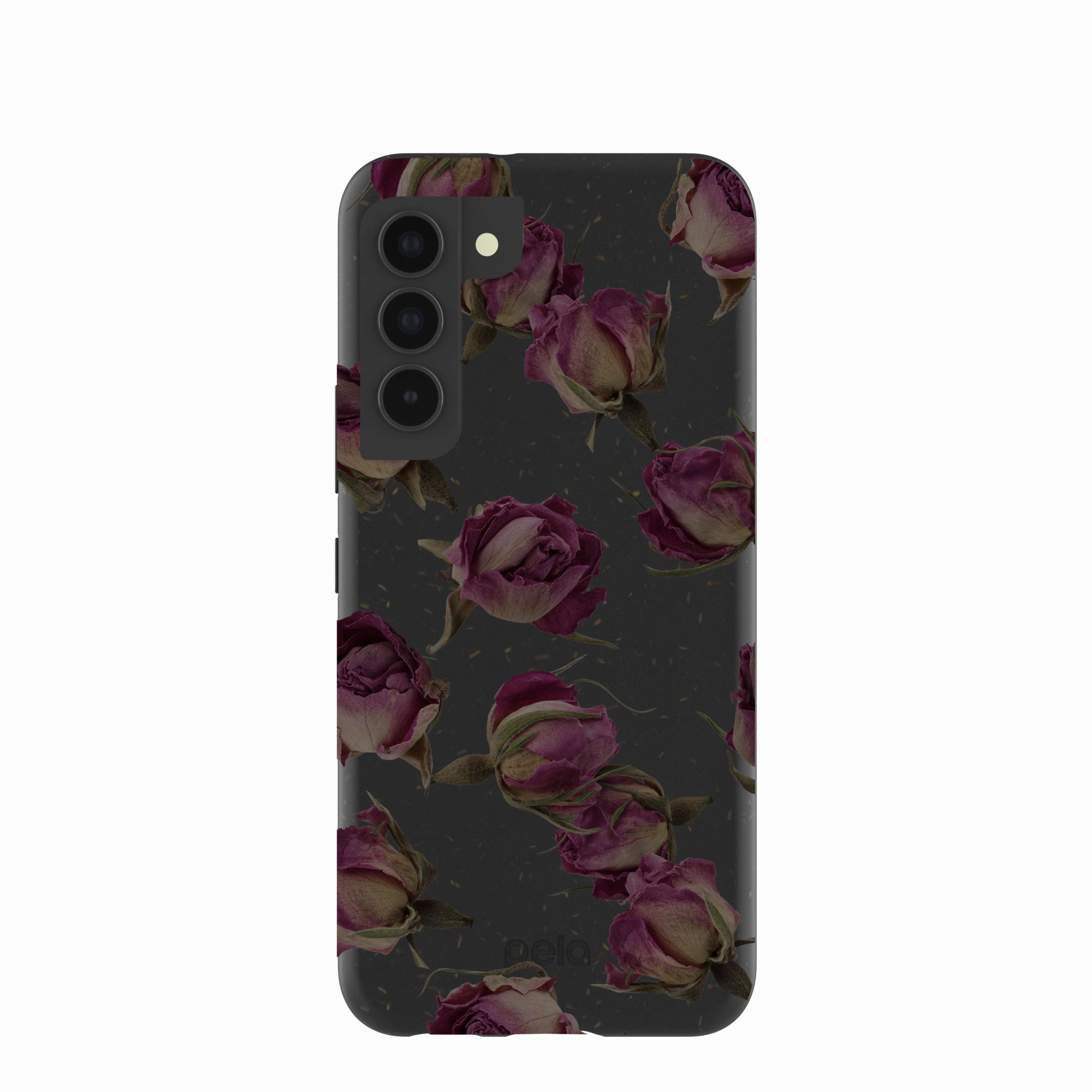 Black Dried Rosebuds Samsung Galaxy S22 Case Simple Style Easy Grip
