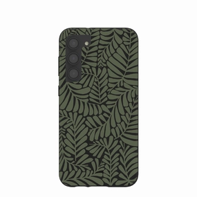 Comfort Edge Texture Protective Quality Black Fern Dreams Samsung Galaxy S23 (Plus) Case