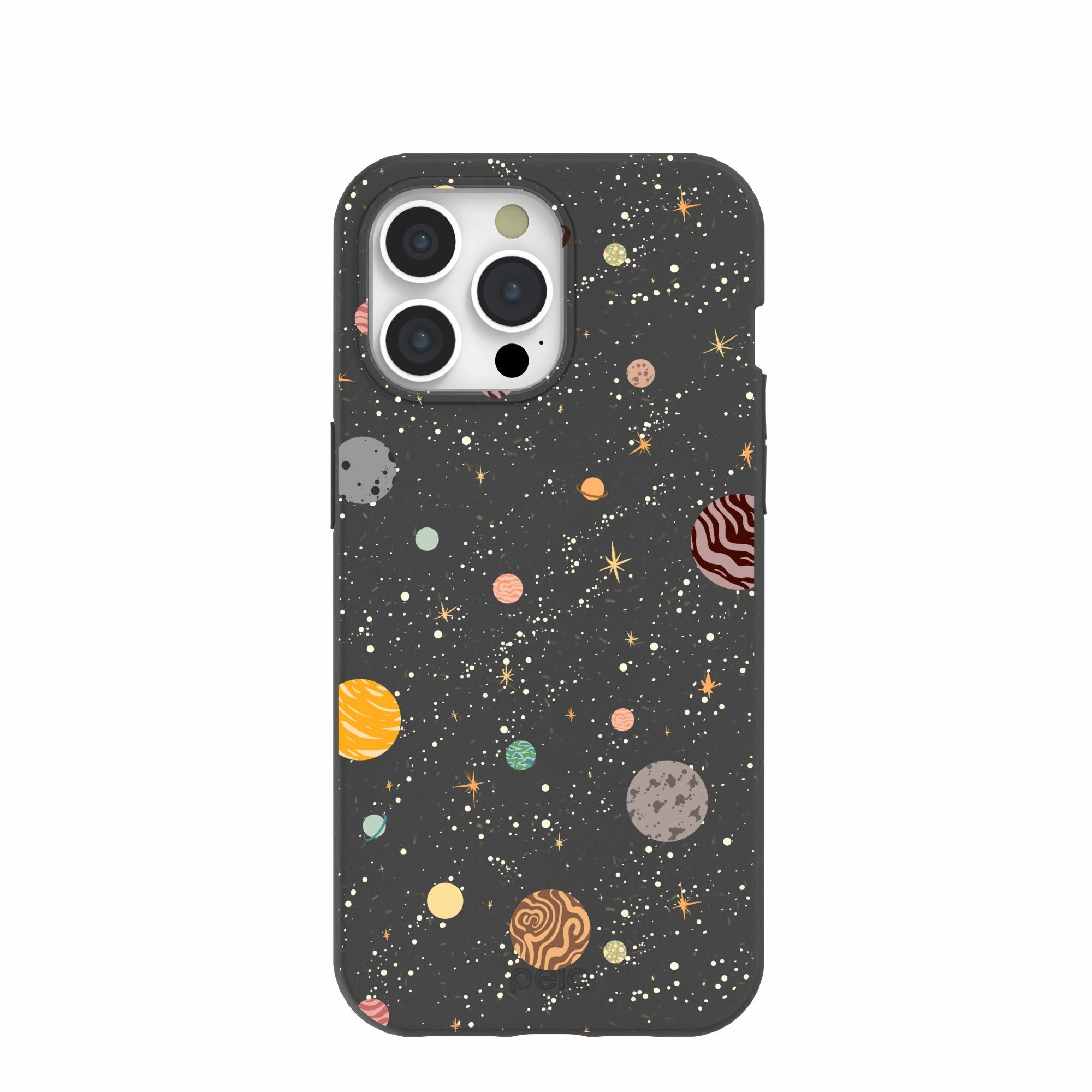 Smooth Look Smooth Pattern Black Galactic Glow iPhone 15 Pro Max Case