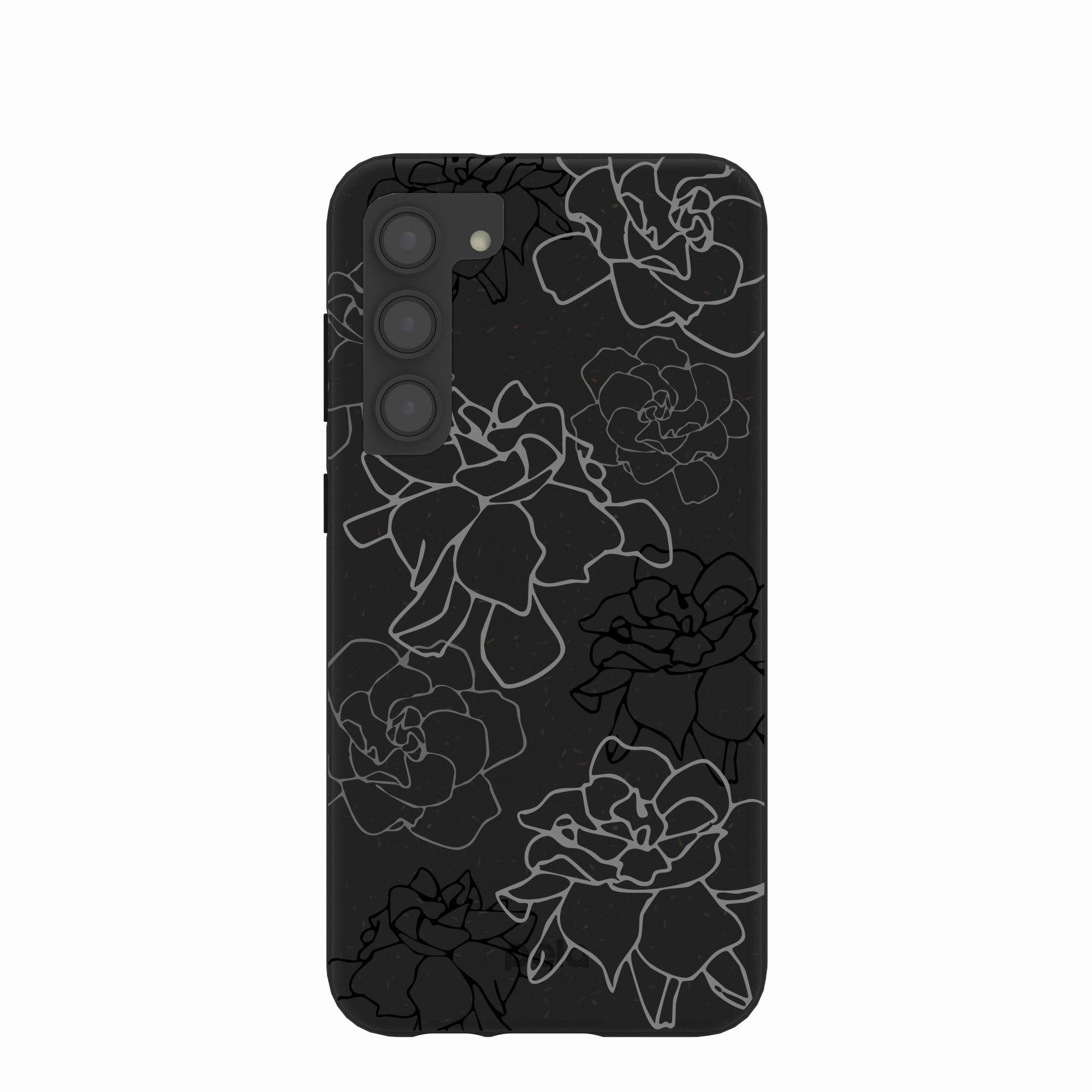 Black Gardenia Lines Samsung Galaxy S23 (Plus) Case Soft Finish Hard Shell