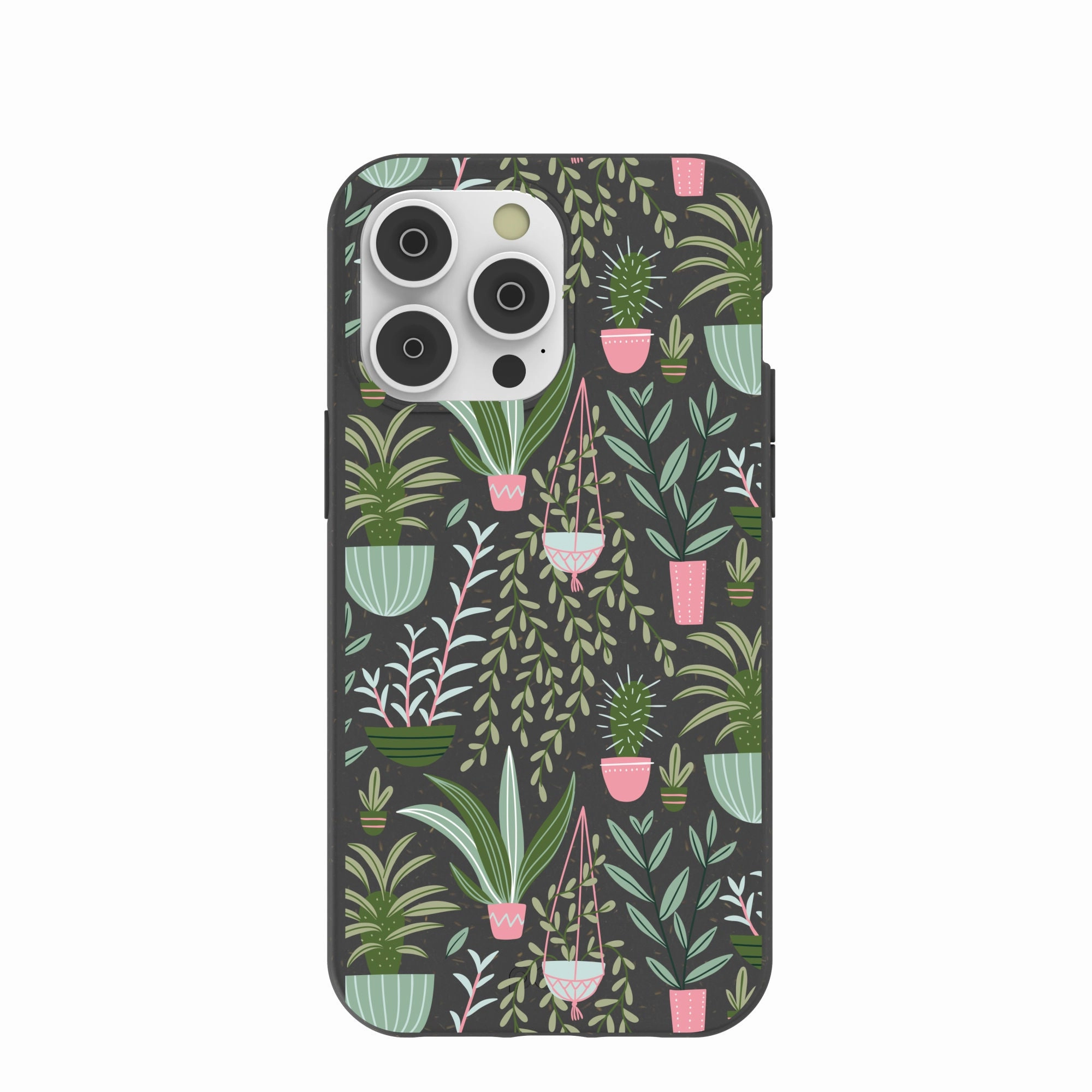 Premium Texture Layer Black Indoor Garden iPhone 14 Pro Max Case