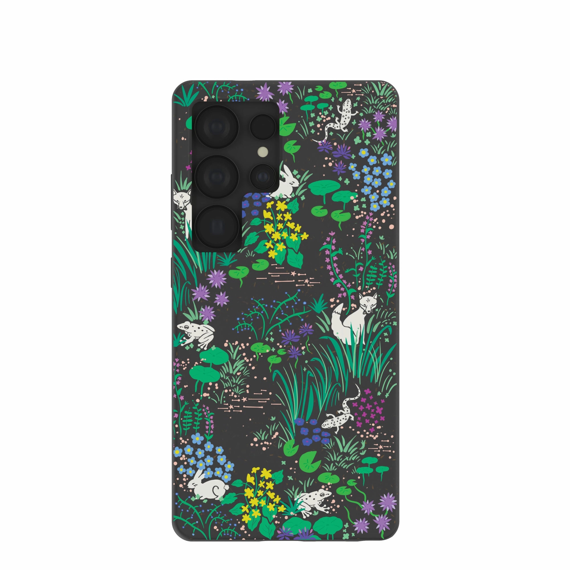 Black Midnight Pond Samsung Galaxy S25 Ultra Case Subtle Touch