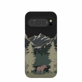 Matte Guard Black Moose Mountain Google Pixel 9/9 Pro Case