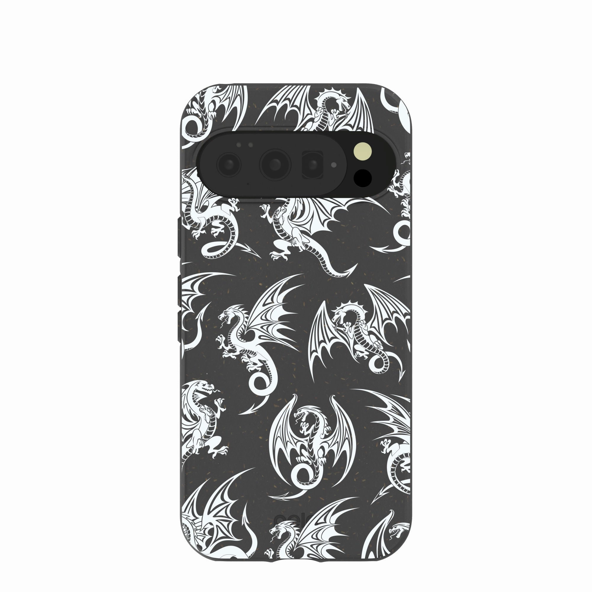 Black Mythical Dragons Google Pixel 10/10 Pro Case Luxury Layer Texture Grip Assist