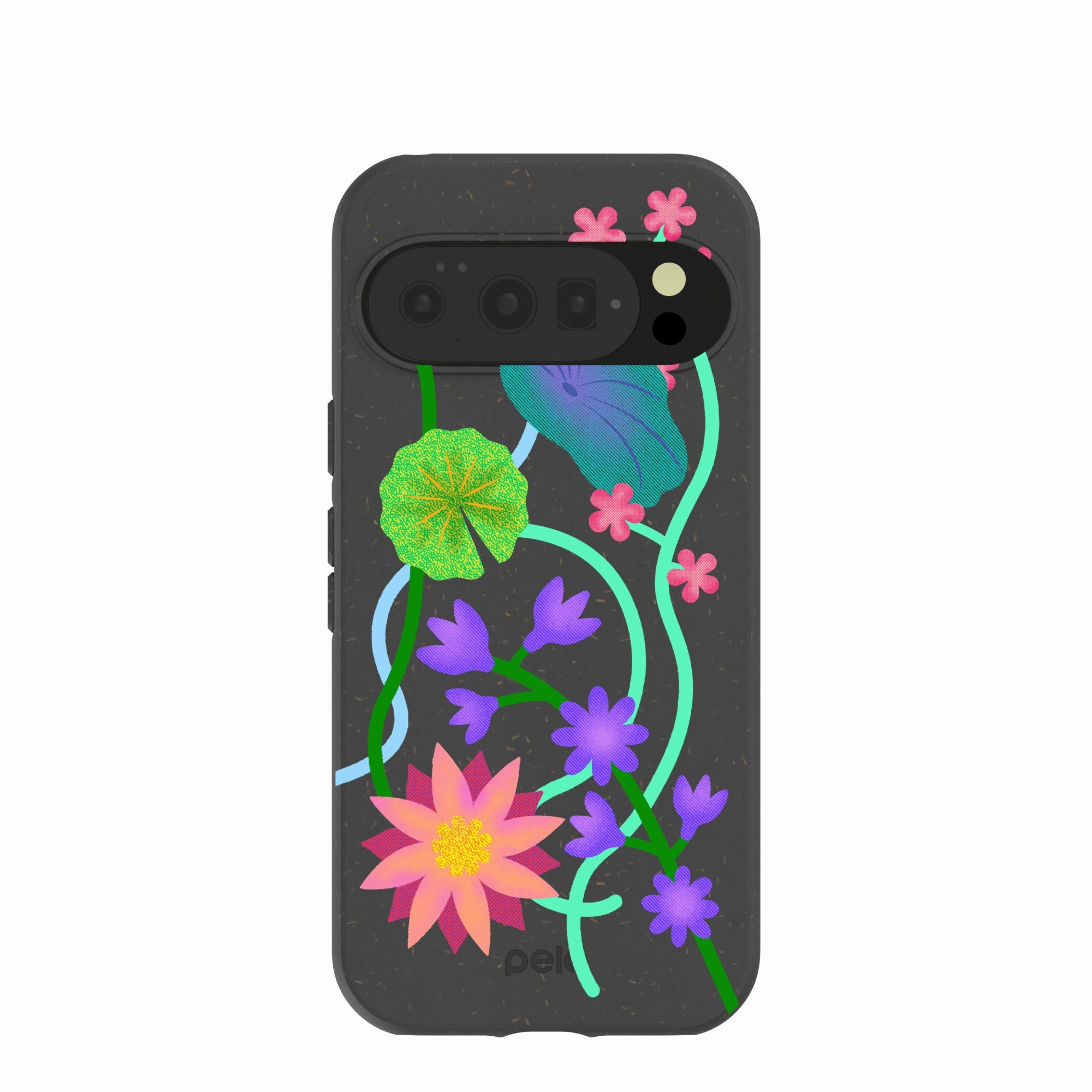 Black Neon Garden Google Pixel 10/10 Pro Case Practical Design Textured Surface