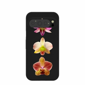 Compact Style Black Orchids Google Pixel 9/9 Pro Case