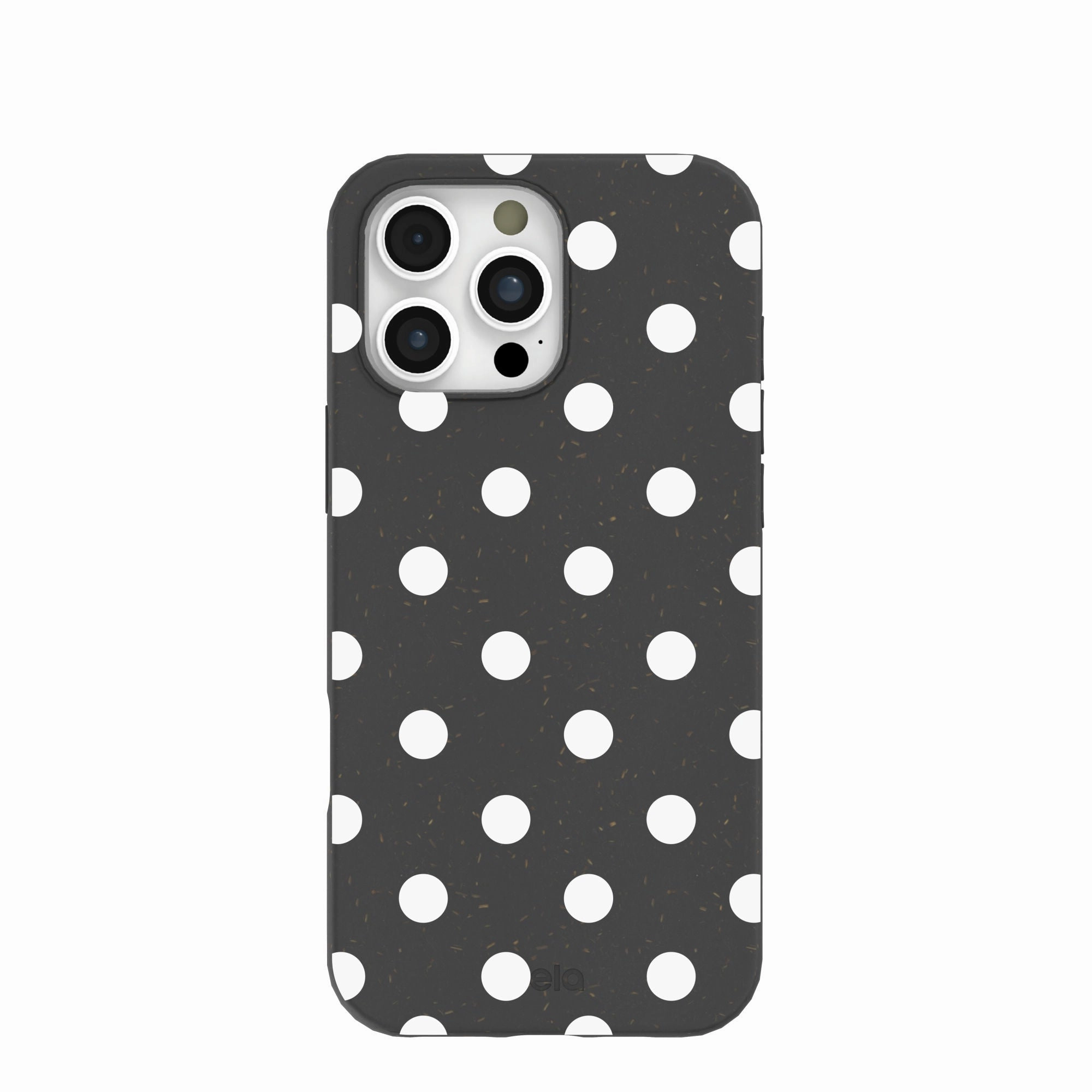 Black Polka Confetti iPhone 16 Pro Max Case Vivid Pattern Design
