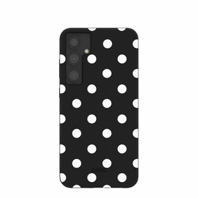 Compact Edge Matte Pattern Layer Black Polka Confetti Samsung Galaxy S24 (Plus) Case