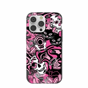 Premium Surface Flexible Detail Black Spellbound Ghouls iPhone 14 Pro Max Case