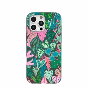 Black Tropic Noir iPhone 16 Pro Max Case Scratch Resistant