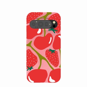 Full Coverage Bubblegum Pink Cherry Berry Google Pixel 9/9 Pro Case