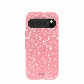 Scratch Resistant Grip Layer Bubblegum Pink Dreamy Meadow Google Pixel 10/10 Pro Case