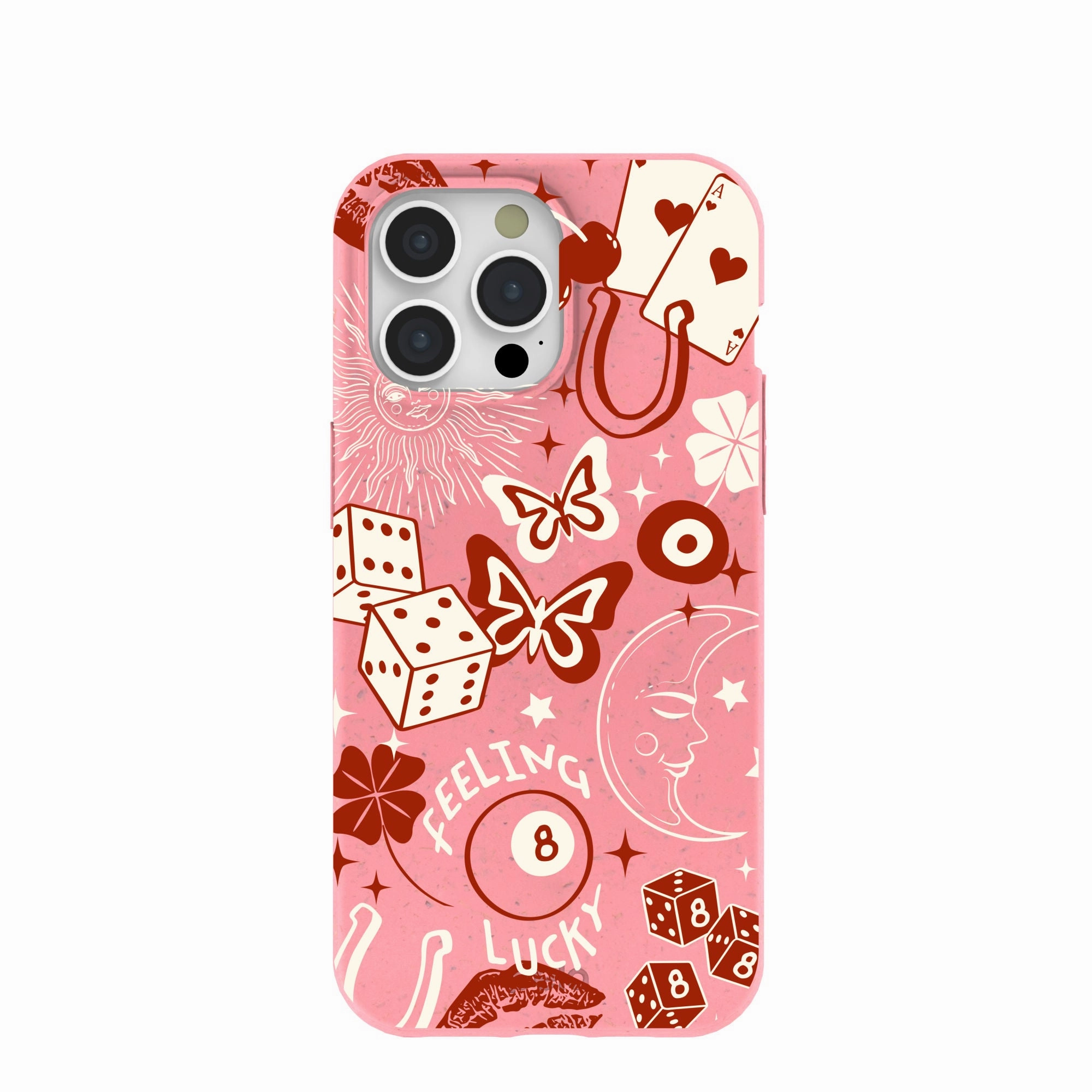 Soft edges Bubblegum Pink Feeling Lucky iPhone 15 Pro Max Case