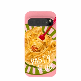 Bubblegum Pink Pasta Club Google Pixel 9/9 Pro Case Unique Artwork Daily Style