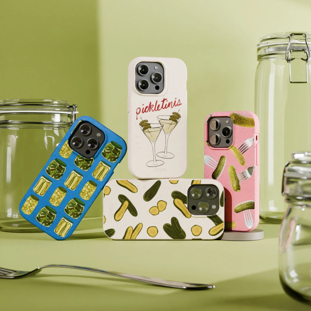 Bubblegum Pink Pickle Party iPhone 17 Pro Max Case Durable Pattern Unisex Design