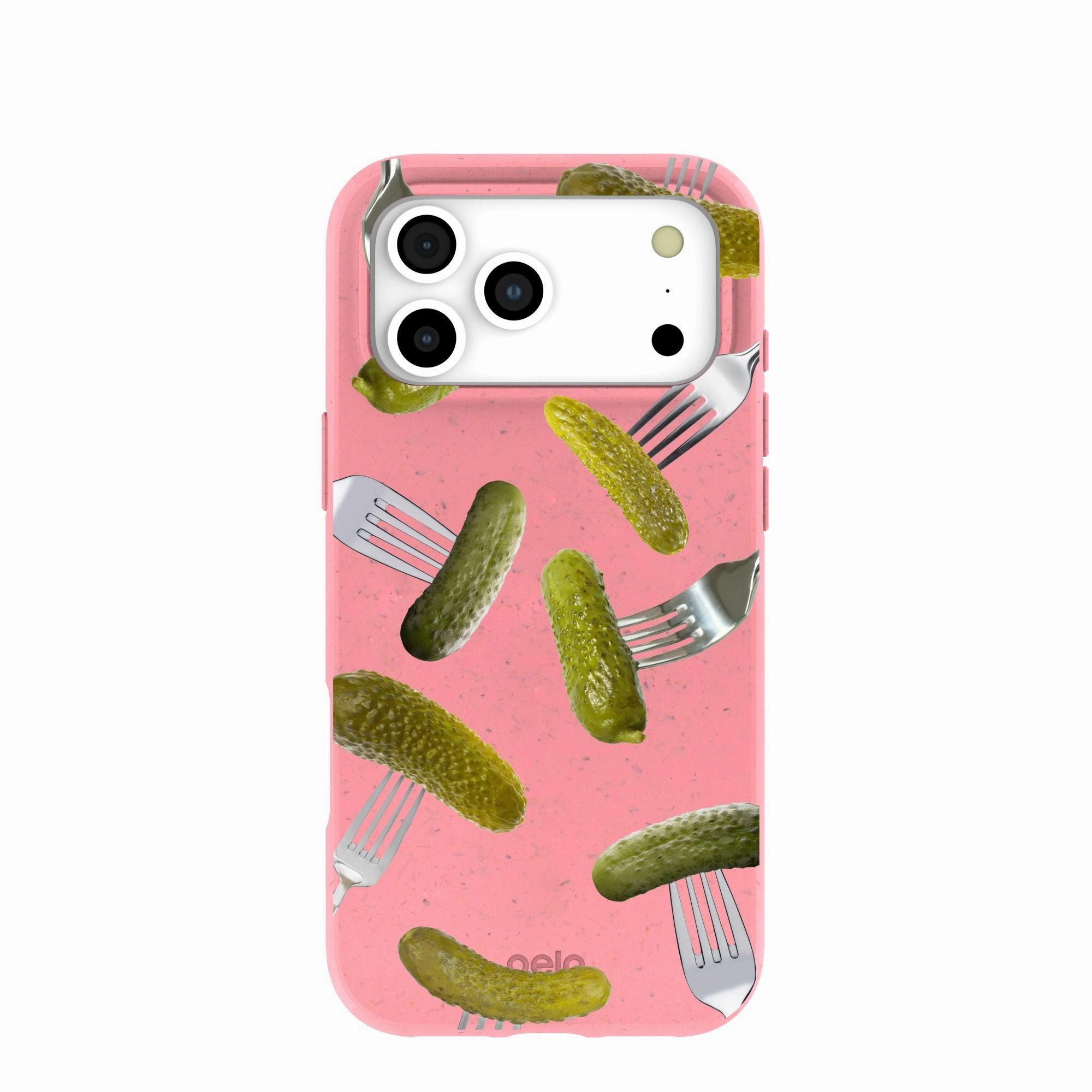 Soft Interior Bubblegum Pink Pickle Party iPhone 17 Pro Max Case