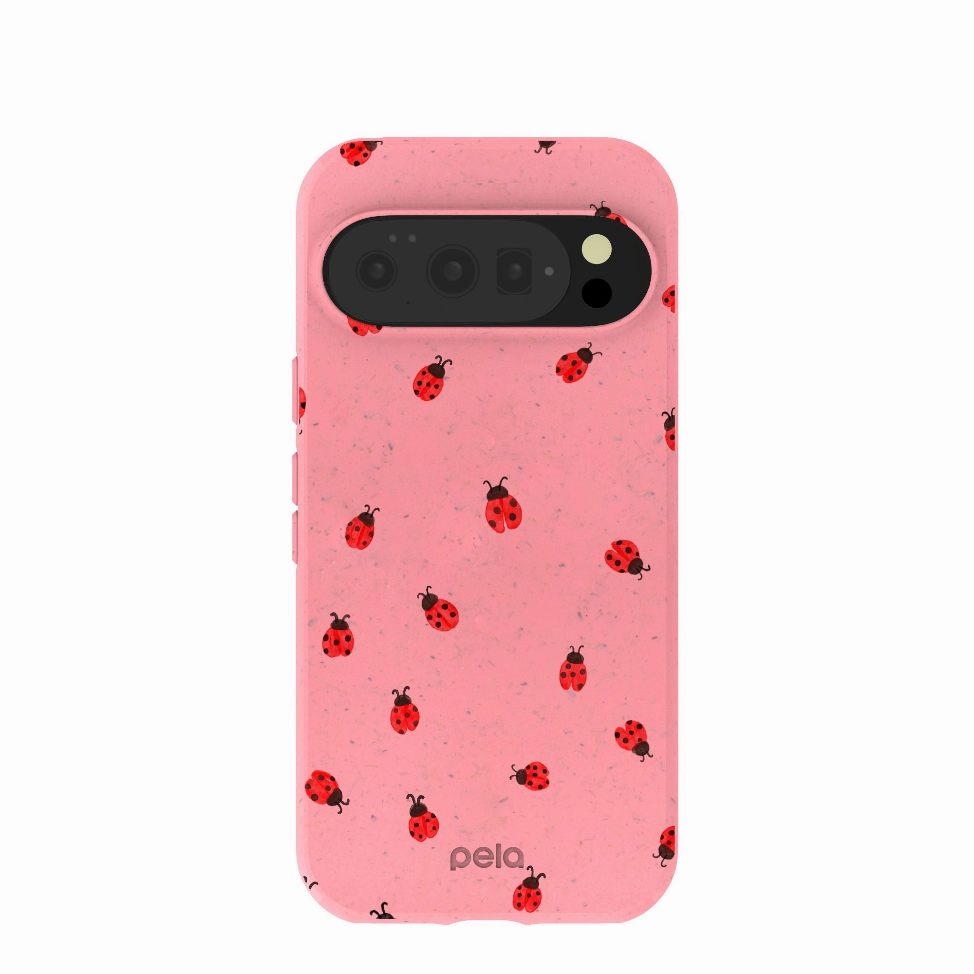 Bubblegum Pink Rosy Ladybug Google Pixel 10/10 Pro Case Elegant Pattern Design