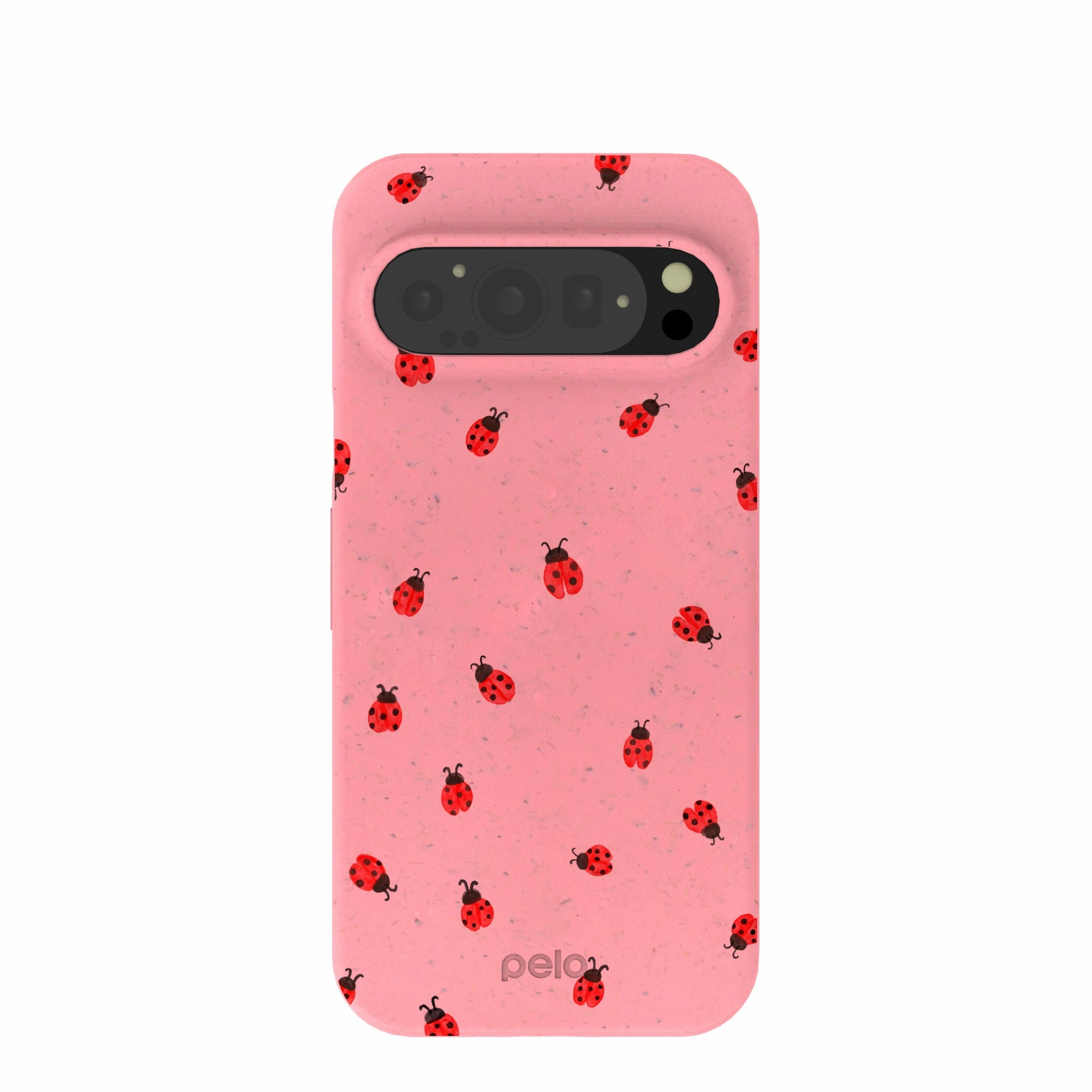 Bubblegum Pink Rosy Ladybug Google Pixel 9/9 Pro Case Clean Texture
