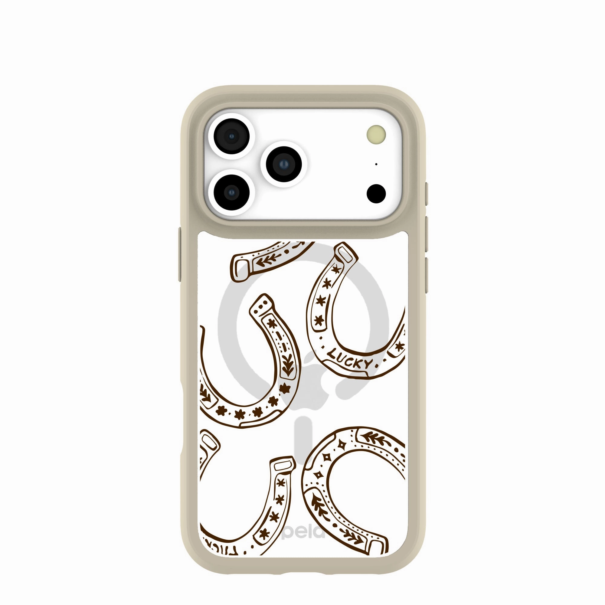 Clear Desert Luck iPhone 17 Pro Max Case With London Fog Ridge (MagSafe included) Elegant Texture Layer Minimal Detail Texture