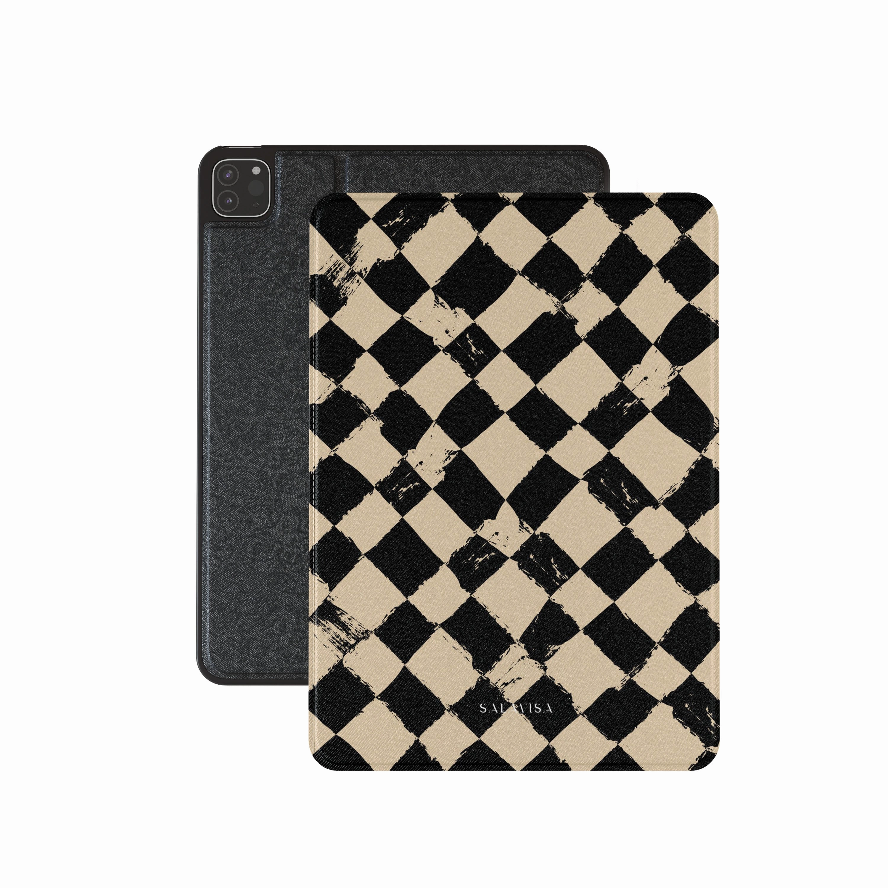 magnetic clasp cover Chess Cross Board iPad Case