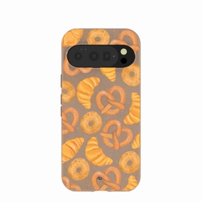 Chocolate Brown Baked Goodies Google Pixel 10/10 Pro Case Everyday Fit Hybrid Grip Finish