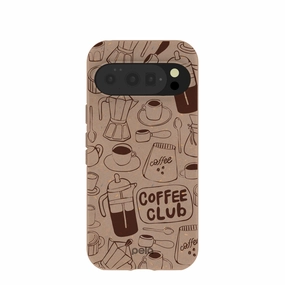Casual Wear Soft Shield Chocolate Brown Coffee Club Google Pixel 10/10 Pro Case
