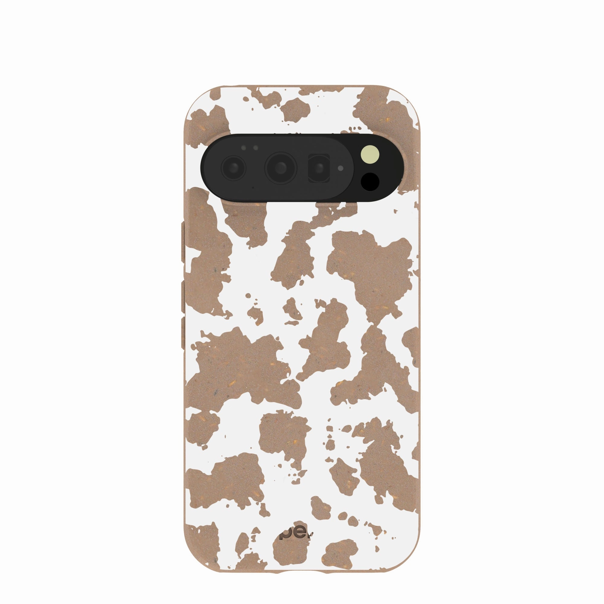 Minimal Pattern Texture Soft Finish Chocolate Brown Cow Couture Google Pixel 10/10 Pro Case