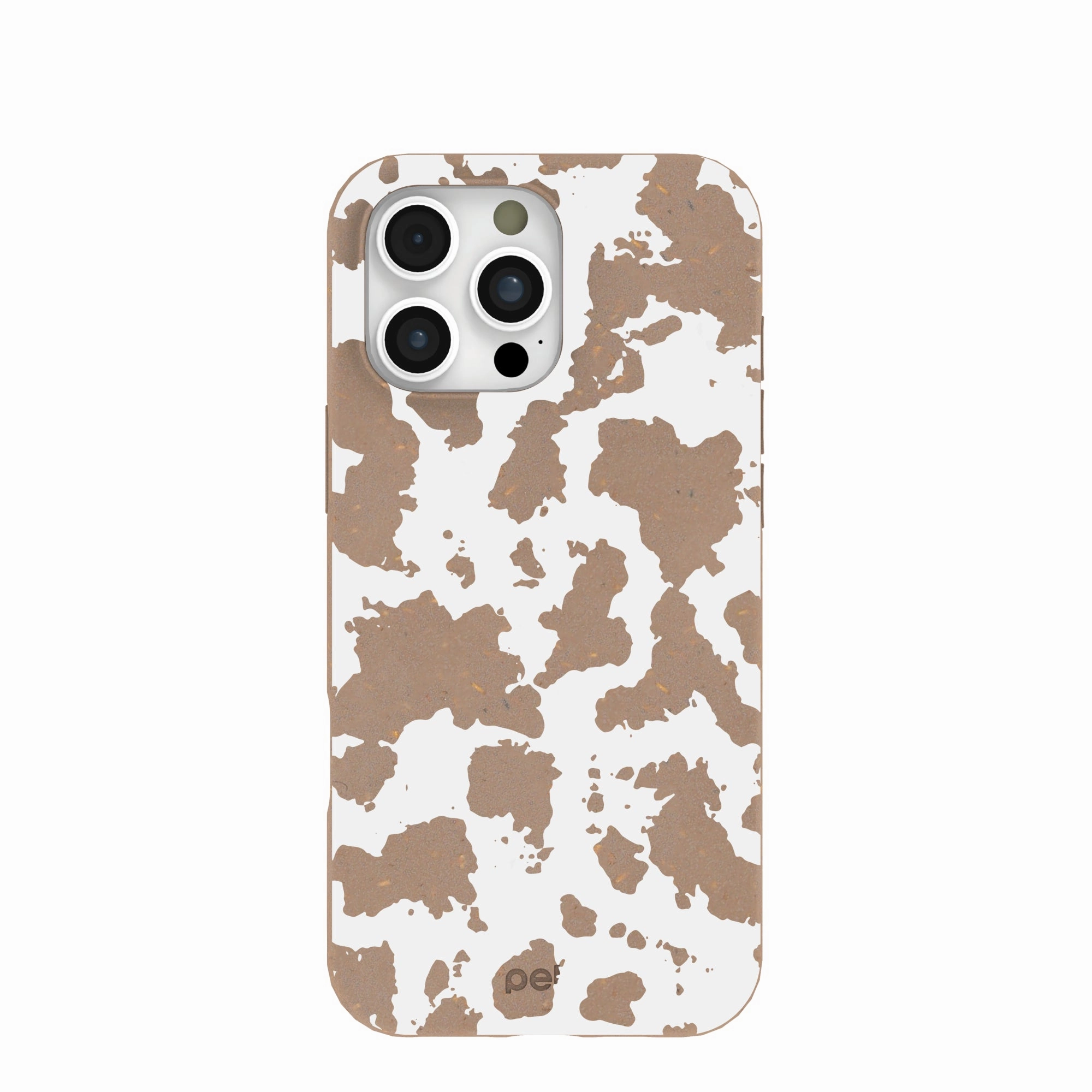 Chocolate Brown Cow Couture iPhone 16 Pro Max Case Smooth Surface Layer