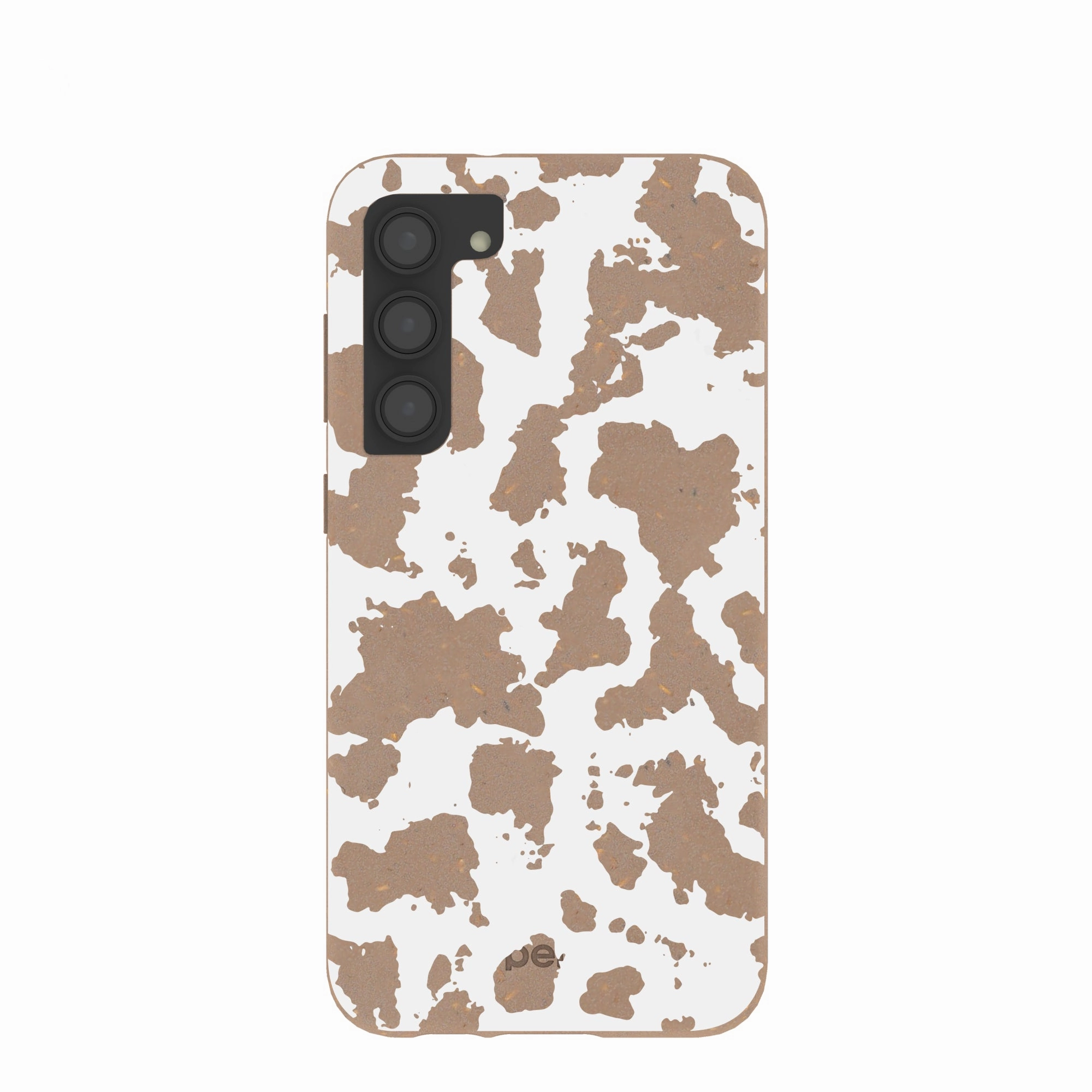 Chocolate Brown Cow Couture Samsung Galaxy S23 (Plus) Case Minimal Shield Texture