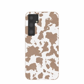 Durable Surface Chocolate Brown Cow Couture Samsung Galaxy S24 (Plus) Case